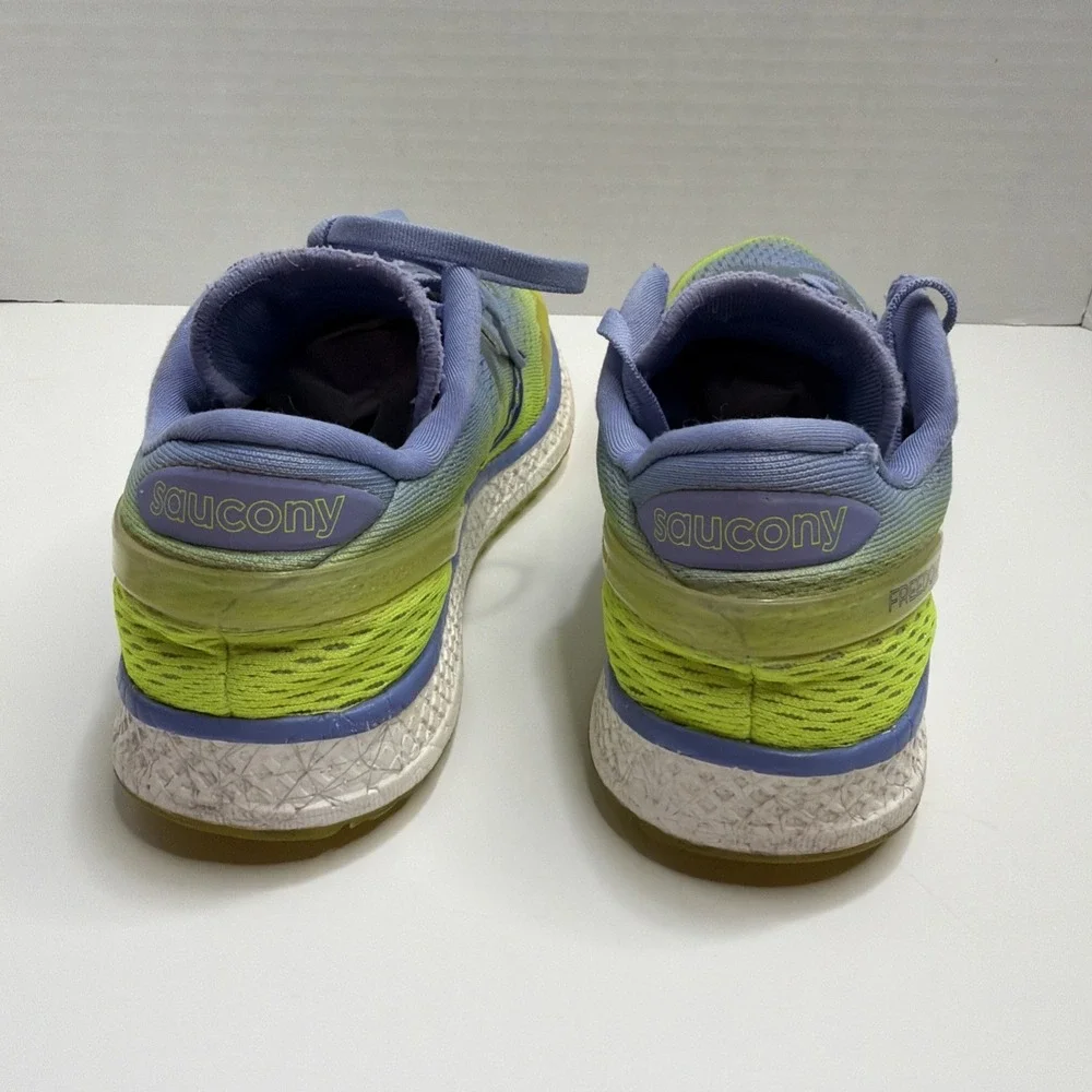Saucony Everun Freedom ISO Women's 7 Running Shoes Purple Citron Preowned